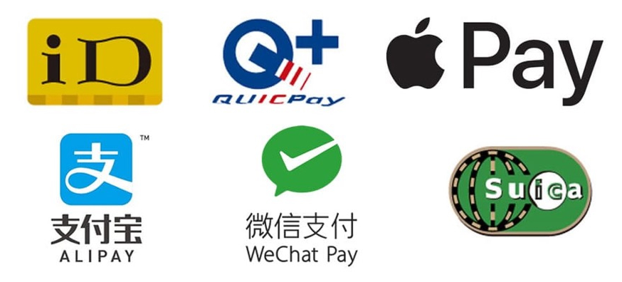 id クイックペイ applePay 支付宝ALIPAY 微信支付 WeChatPay Suica